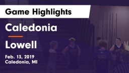 Caledonia  vs Lowell  Game Highlights - Feb. 13, 2019