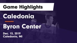 Caledonia  vs Byron Center  Game Highlights - Dec. 13, 2019