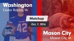 Matchup: Washington High vs. Mason City  2016