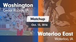 Matchup: Washington High vs. Waterloo East  2016