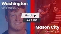 Matchup: Washington High vs. Mason City  2017