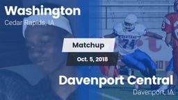 Matchup: Washington High vs. Davenport Central  2018