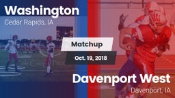 Matchup: Washington High vs. Davenport West  2018