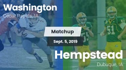 Matchup: Washington High vs. Hempstead  2019