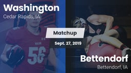 Matchup: Washington High vs. Bettendorf  2019