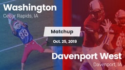 Matchup: Washington High vs. Davenport West  2019