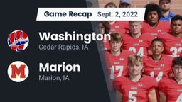 Recap: Washington  vs. Marion  2022