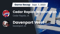 Recap: Cedar Rapids Washington  vs. Davenport West  2023
