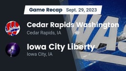Recap: Cedar Rapids Washington  vs. Iowa City Liberty  2023