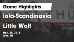 Iola-Scandinavia  vs Little Wolf  Game Highlights - Nov. 30, 2018