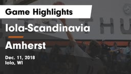 Iola-Scandinavia  vs Amherst  Game Highlights - Dec. 11, 2018