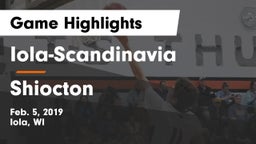 Iola-Scandinavia  vs Shiocton  Game Highlights - Feb. 5, 2019