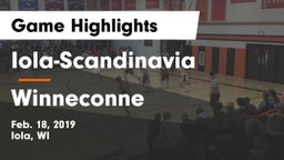 Iola-Scandinavia  vs Winneconne  Game Highlights - Feb. 18, 2019