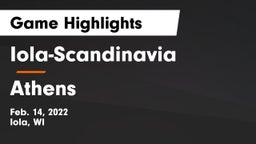 Iola-Scandinavia  vs Athens  Game Highlights - Feb. 14, 2022