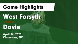 West Forsyth  vs Davie Game Highlights - April 14, 2023