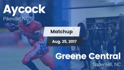 Matchup: Aycock  vs. Greene Central  2017