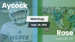 Matchup: Aycock  vs. Rose  2018