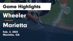 Wheeler  vs Marietta  Game Highlights - Feb. 2, 2023