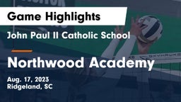 John Paul II Catholic School vs Northwood Academy Game Highlights - Aug. 17, 2023