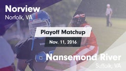 Matchup: Norview  vs. Nansemond River  2016