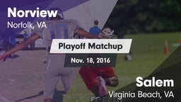 Matchup: Norview  vs. Salem  2016