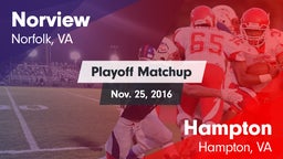Matchup: Norview  vs. Hampton  2016