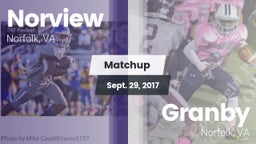 Matchup: Norview  vs. Granby  2017