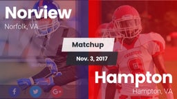 Matchup: Norview  vs. Hampton  2017