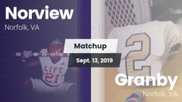 Matchup: Norview  vs. Granby  2019