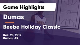 Dumas  vs Beebe Holiday Classic Game Highlights - Dec. 28, 2017