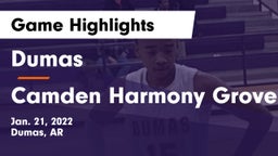 Dumas  vs Camden Harmony Grove Game Highlights - Jan. 21, 2022