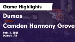 Dumas  vs Camden Harmony Grove Game Highlights - Feb. 6, 2023
