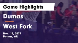 Dumas  vs West Fork  Game Highlights - Nov. 18, 2023