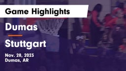 Dumas  vs Stuttgart  Game Highlights - Nov. 28, 2023