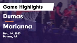 Dumas  vs Marianna  Game Highlights - Dec. 16, 2023