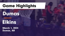 Dumas  vs Elkins Game Highlights - March 1, 2024