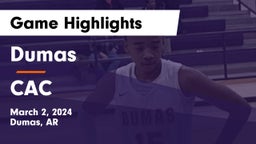 Dumas  vs CAC Game Highlights - March 2, 2024