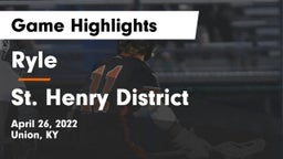 Ryle  vs St. Henry District  Game Highlights - April 26, 2022