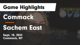 Commack  vs Sachem East  Game Highlights - Sept. 18, 2023