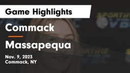 Commack  vs Massapequa  Game Highlights - Nov. 9, 2023