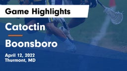 Catoctin  vs Boonsboro  Game Highlights - April 12, 2022