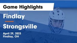 Findlay  vs Strongsville  Game Highlights - April 29, 2023