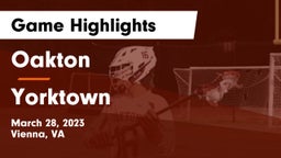 Oakton  vs Yorktown  Game Highlights - March 28, 2023