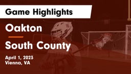 Oakton  vs South County  Game Highlights - April 1, 2023