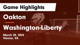 Oakton  vs Washington-Liberty  Game Highlights - March 20, 2024