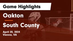 Oakton  vs South County  Game Highlights - April 20, 2024