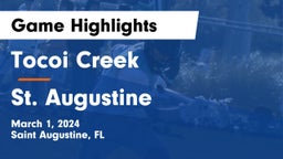 Tocoi Creek  vs St. Augustine  Game Highlights - March 1, 2024