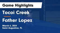 Tocoi Creek  vs Father Lopez  Game Highlights - March 6, 2024