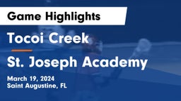 Tocoi Creek  vs St. Joseph Academy  Game Highlights - March 19, 2024