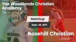 Matchup: The Woodlands vs. Rosehill Christian  2017